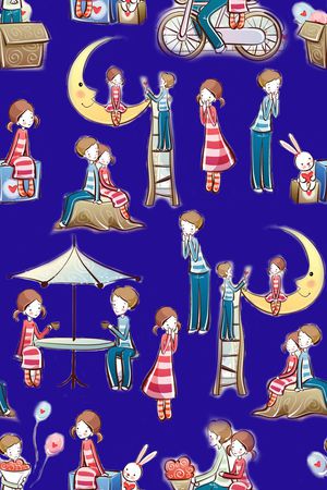 小清新印花华亿平台图片