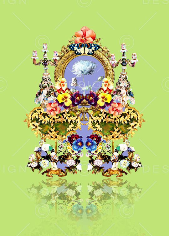 欧式印花华亿平台图片