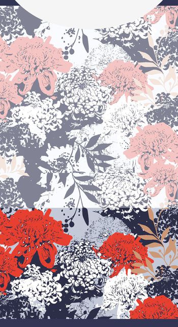 复古印花华亿平台图片