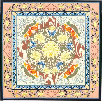 中国风印花华亿平台图片