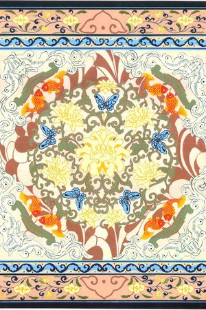 中国风印花华亿平台图片