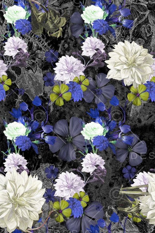 花卉印花华亿平台图片