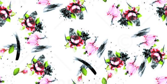 中国风印花华亿平台图片