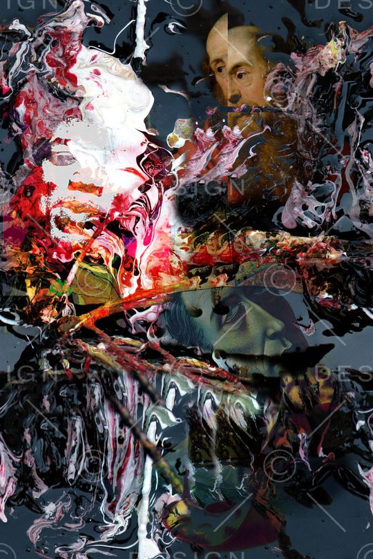 抽象印花华亿平台图片