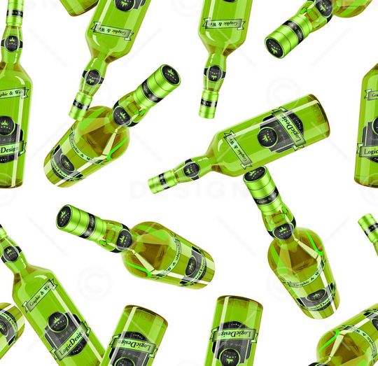 玻璃瓶印花华亿平台图片