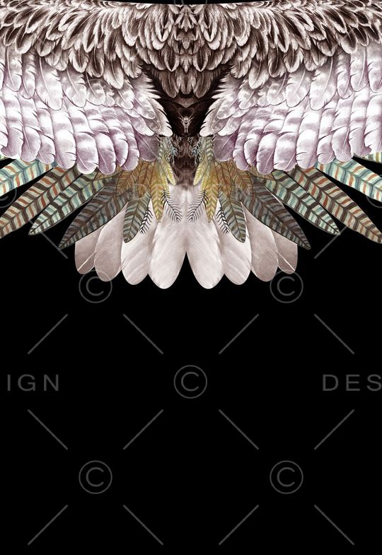 定位羽毛印花华亿平台图片