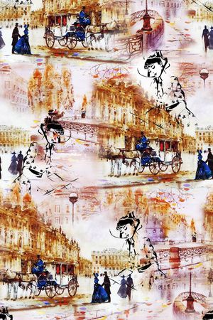 复古印花华亿平台图片