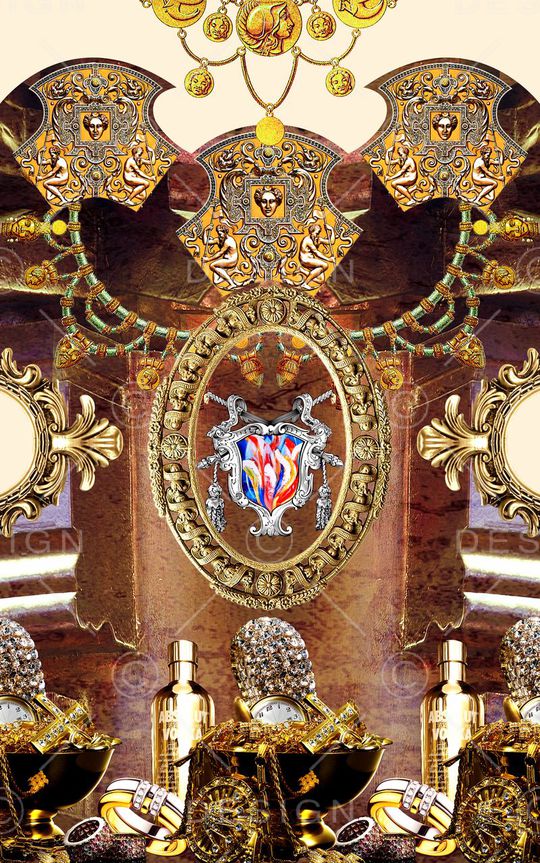 欧式印花华亿平台图片