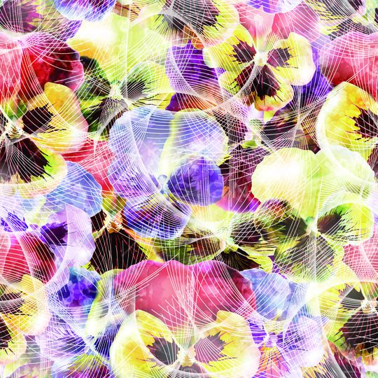 抽象印花华亿平台图片