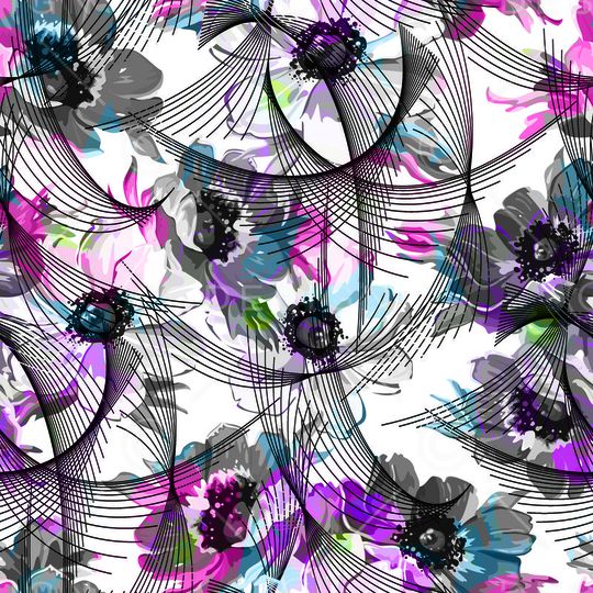 抽象印花华亿平台图片