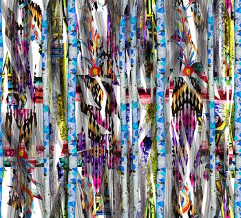 抽象印花华亿平台图片