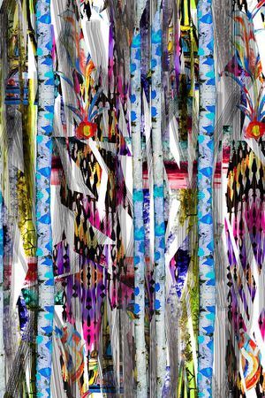 抽象印花华亿平台图片