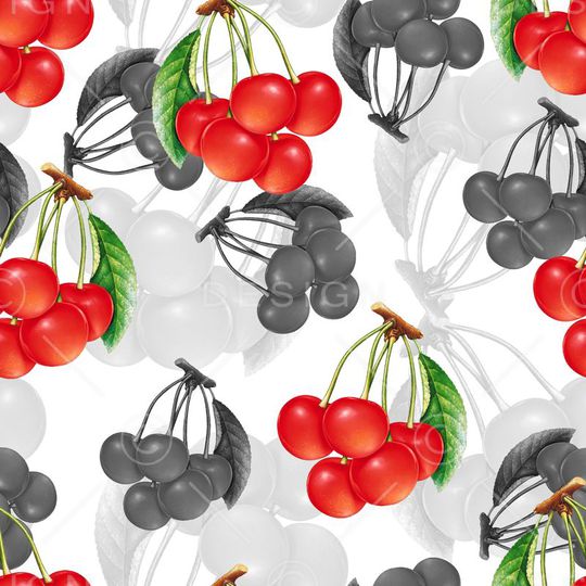 樱桃印花华亿平台图片