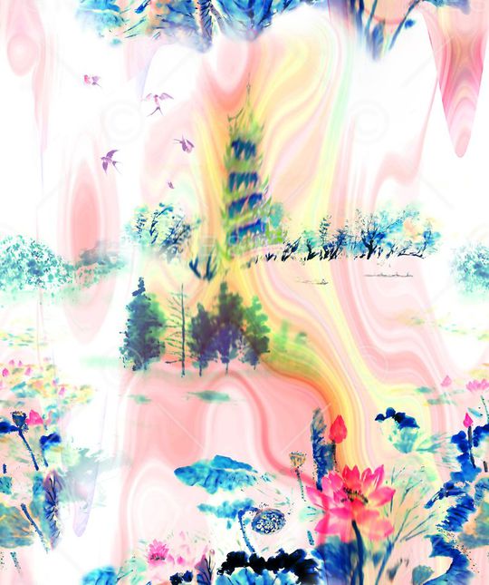 古典＋未来 浪漫印花华亿平台图片