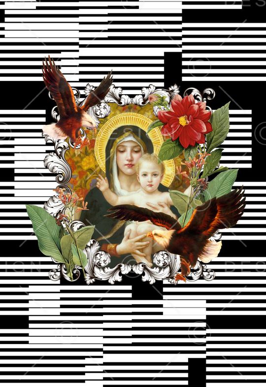 时尚大牌印花华亿平台图片