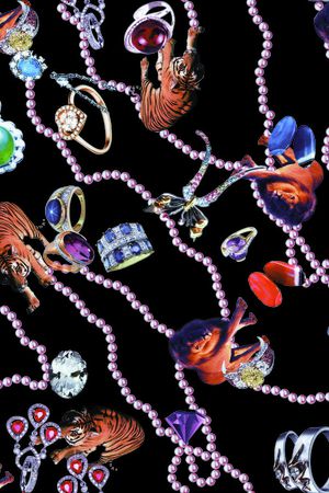 黄色印花华亿平台图片