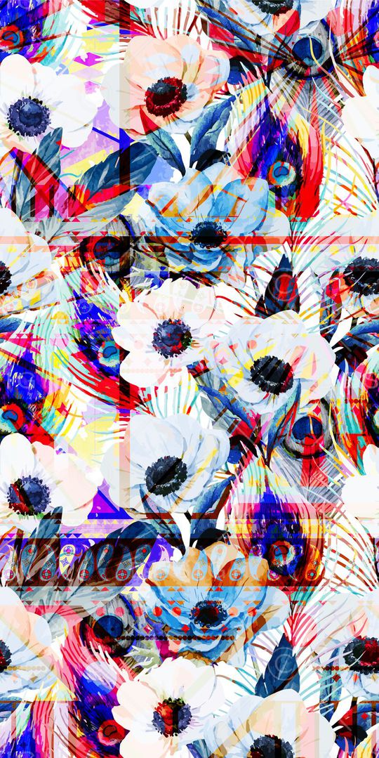 花卉印花华亿平台图片