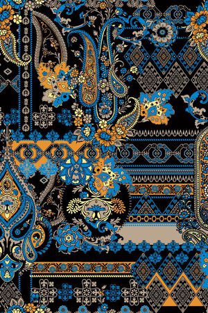 几何花纹印花华亿平台图片