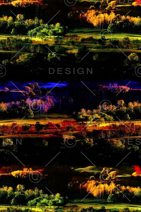 抽象印花华亿平台图片