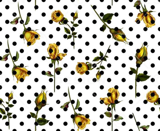 波点金玫瑰 圆点 玫瑰花 女装 衬衣 连衣裙 雪纺 印花 几何 碎花 小碎花 大花 方块 衬衫印花 简单 时尚 大牌 潮流印花 女装印花 传统印花 T恤印花印花华亿平台图片