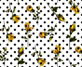 471419-波点金玫瑰 圆点 玫瑰花 女装 衬