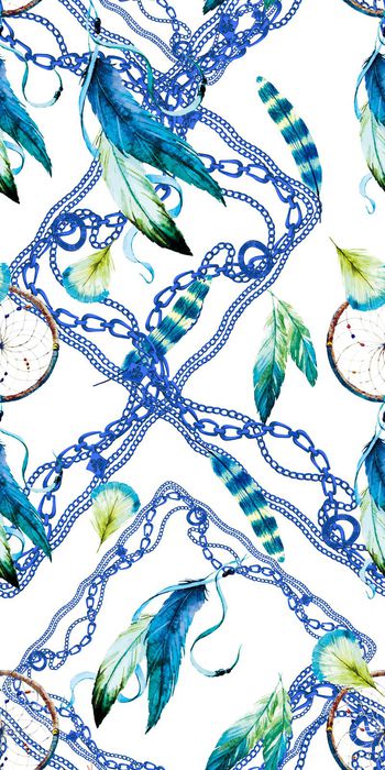 471434-休闲 时尚 羽毛 金属 链条 服装