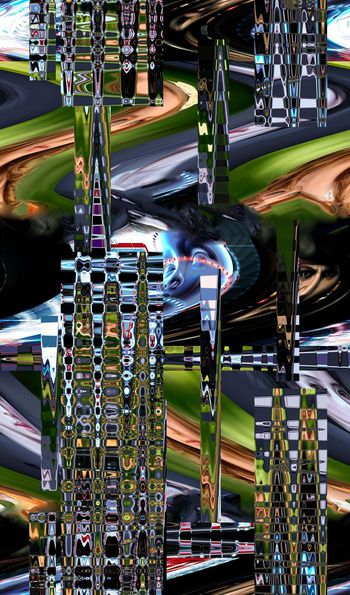 471442-波浪变型人物抽象男装