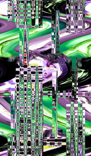 471444-波浪变型人物抽象男装