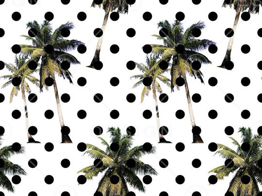 波点椰树 圆点 女装 衬衣 连衣裙 雪纺 印花 几何 碎花 小碎花 大花 方块 衬衫印花 简单 时尚 大牌 潮流印花 女装印花 传统印花 T恤印花印花华亿平台图片
