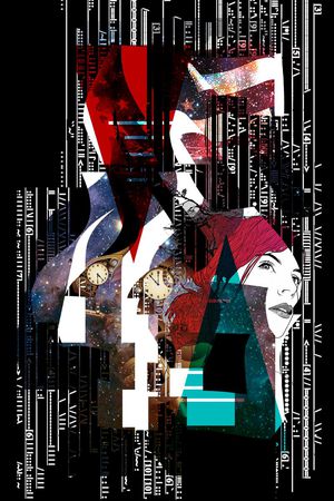 抽象时尚印花华亿平台图片