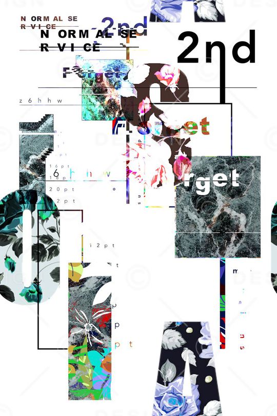 抽象时尚印花华亿平台图片