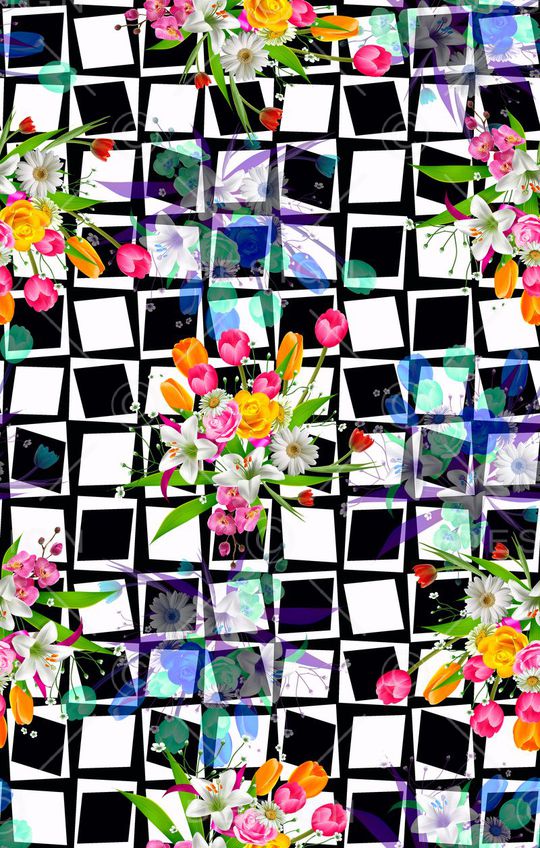 格子印花华亿平台图片