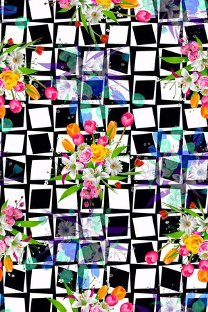 格子印花华亿平台图片