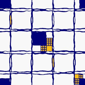 471515-男装衬衫几何双色创意格型