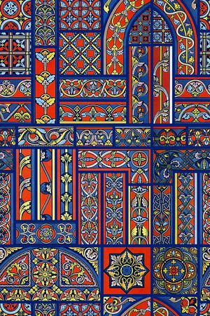 巴洛克式印花华亿平台图片