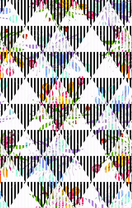 格子印花华亿平台图片