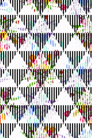 格子印花华亿平台图片