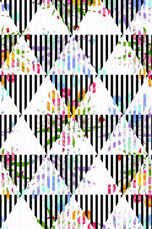 几何印花华亿平台图片