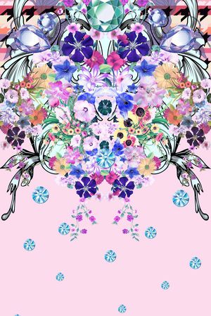 男女泳装印花华亿平台图片