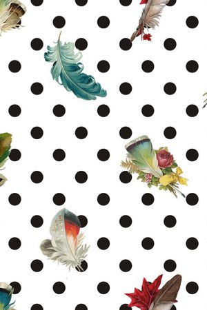 波点羽毛 圆点  女装 衬衣 连衣裙 雪纺 印花 几何 碎花 小碎花 大花 方块 衬衫印花 简单 时尚 大牌 潮流印花 女装印花 传统印花 T恤印花 波印花华亿平台图片