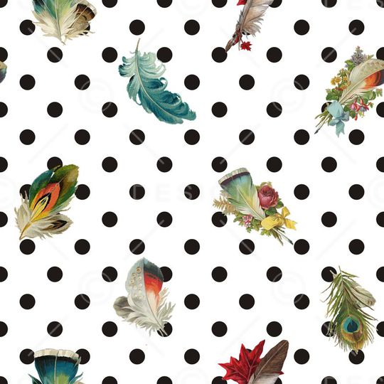 波点羽毛 圆点  女装 衬衣 连衣裙 雪纺 印花 几何 碎花 小碎花 大花 方块 衬衫印花 简单 时尚 大牌 潮流印花 女装印花 传统印花 T恤印花 波印花华亿平台图片