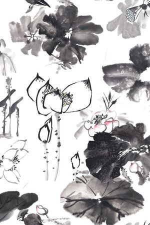 中国风印花华亿平台图片