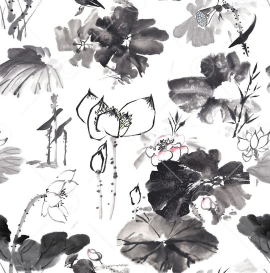 中国风印花华亿平台图片