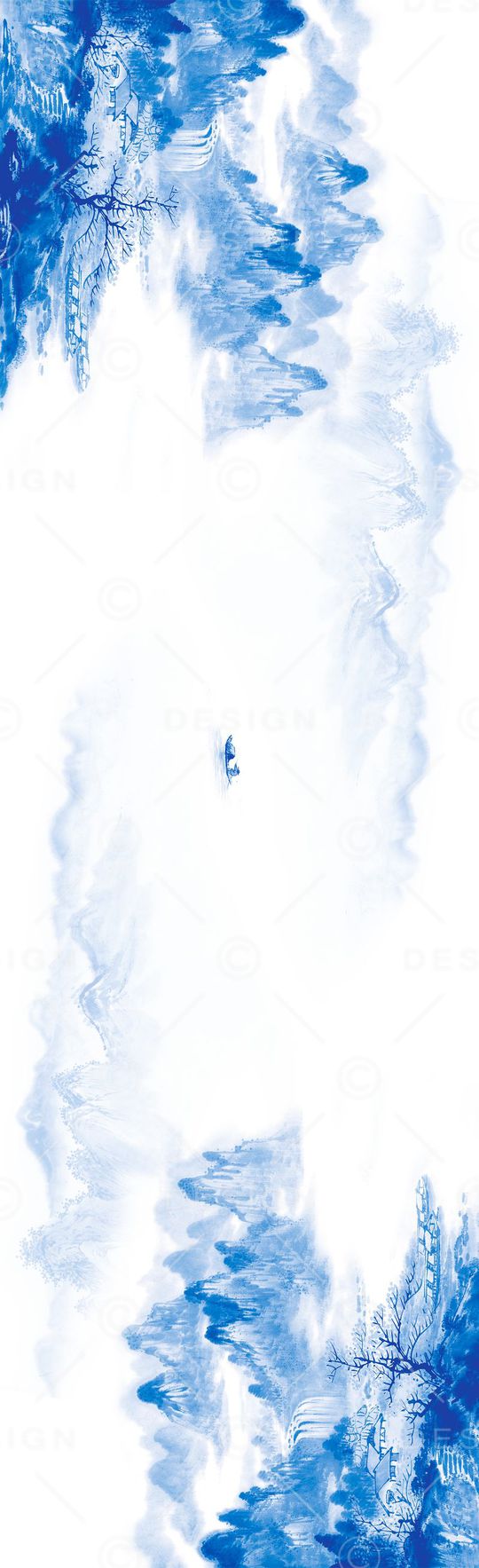 水墨风印花华亿平台图片