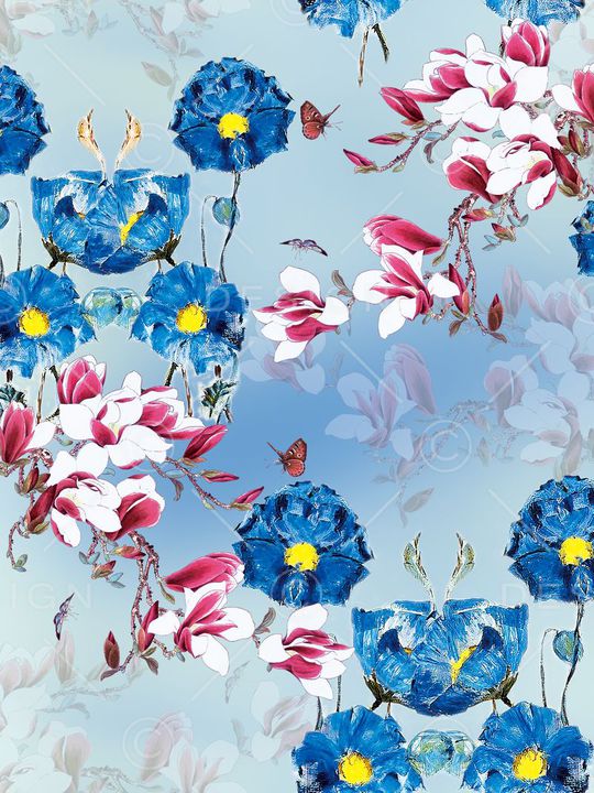 优雅印花华亿平台图片