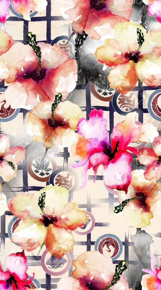 水彩印花华亿平台图片