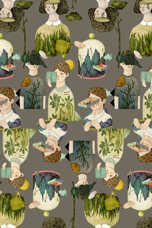 复古印花华亿平台图片