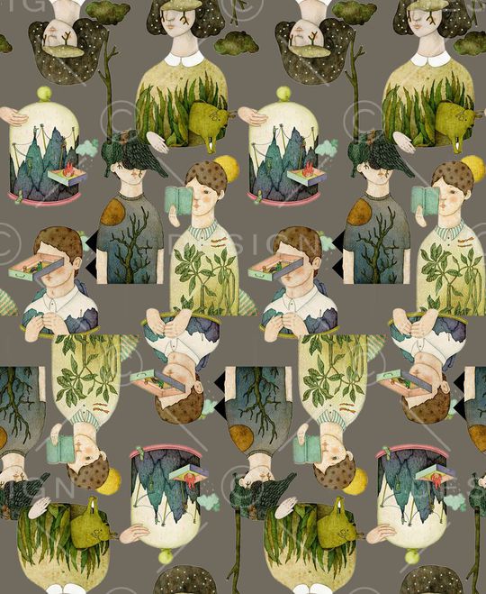 复古印花华亿平台图片