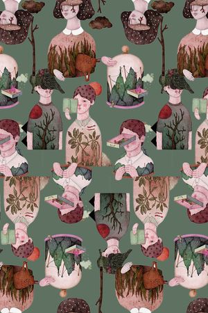 复古印花华亿平台图片