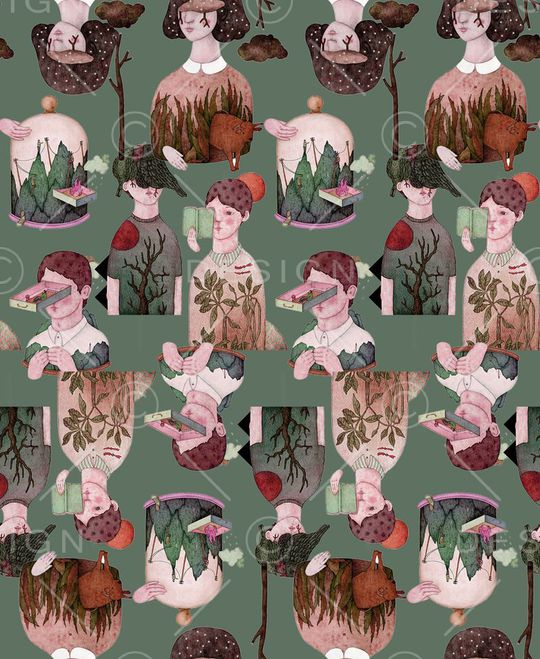 复古印花华亿平台图片